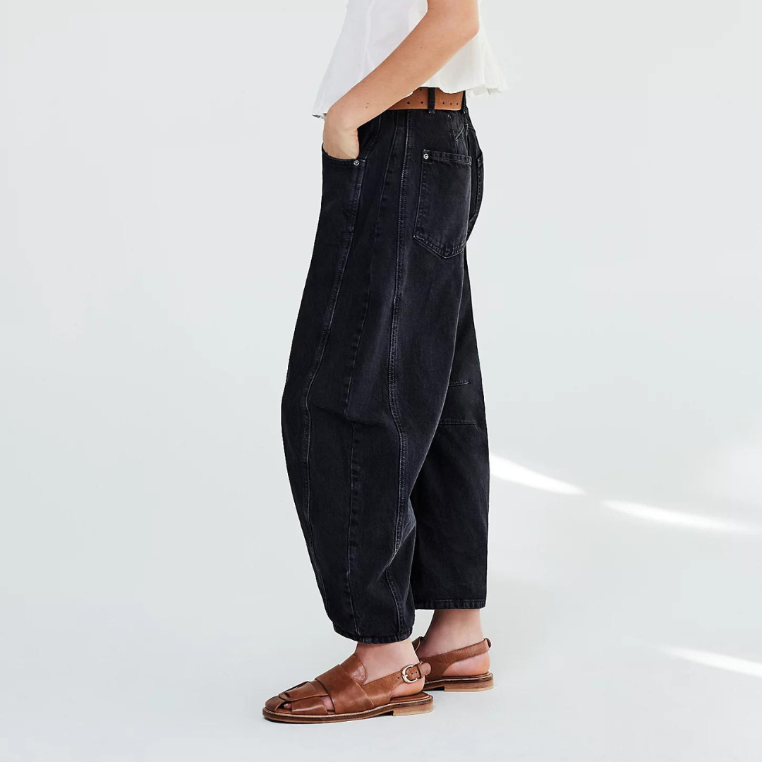 Straight Leg Jeans voor Dames – Losse Pasvorm, Tijdloze Look
