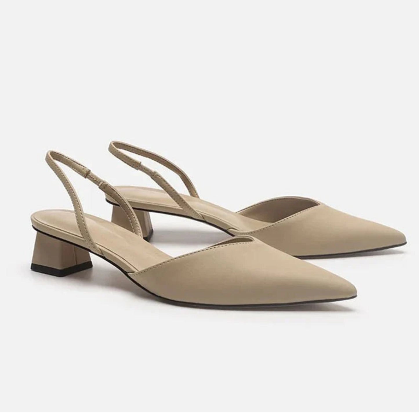 Elegante Slingback Pumps met Lage Hak voor Dames