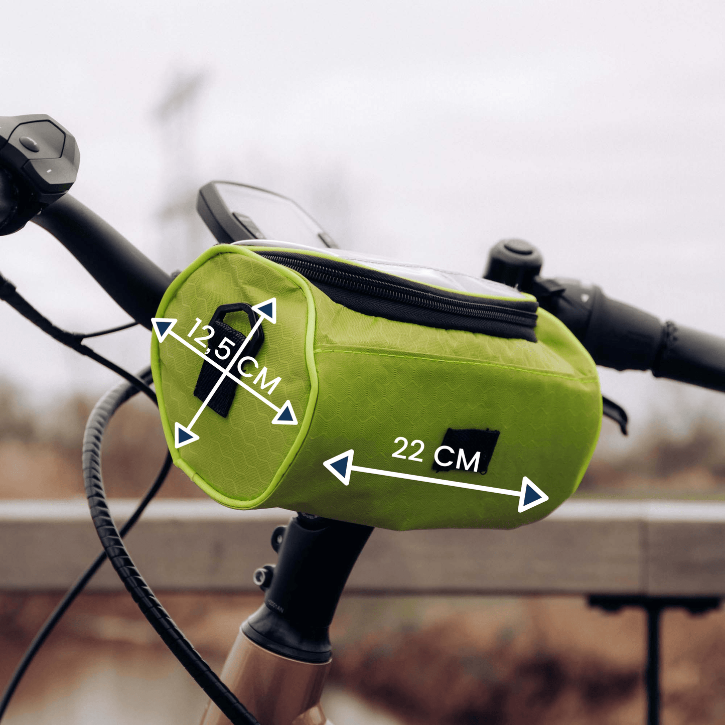 Waterdichte Touchscreen Fietstas – Compact, Stevig & Smartphonevriendelijk