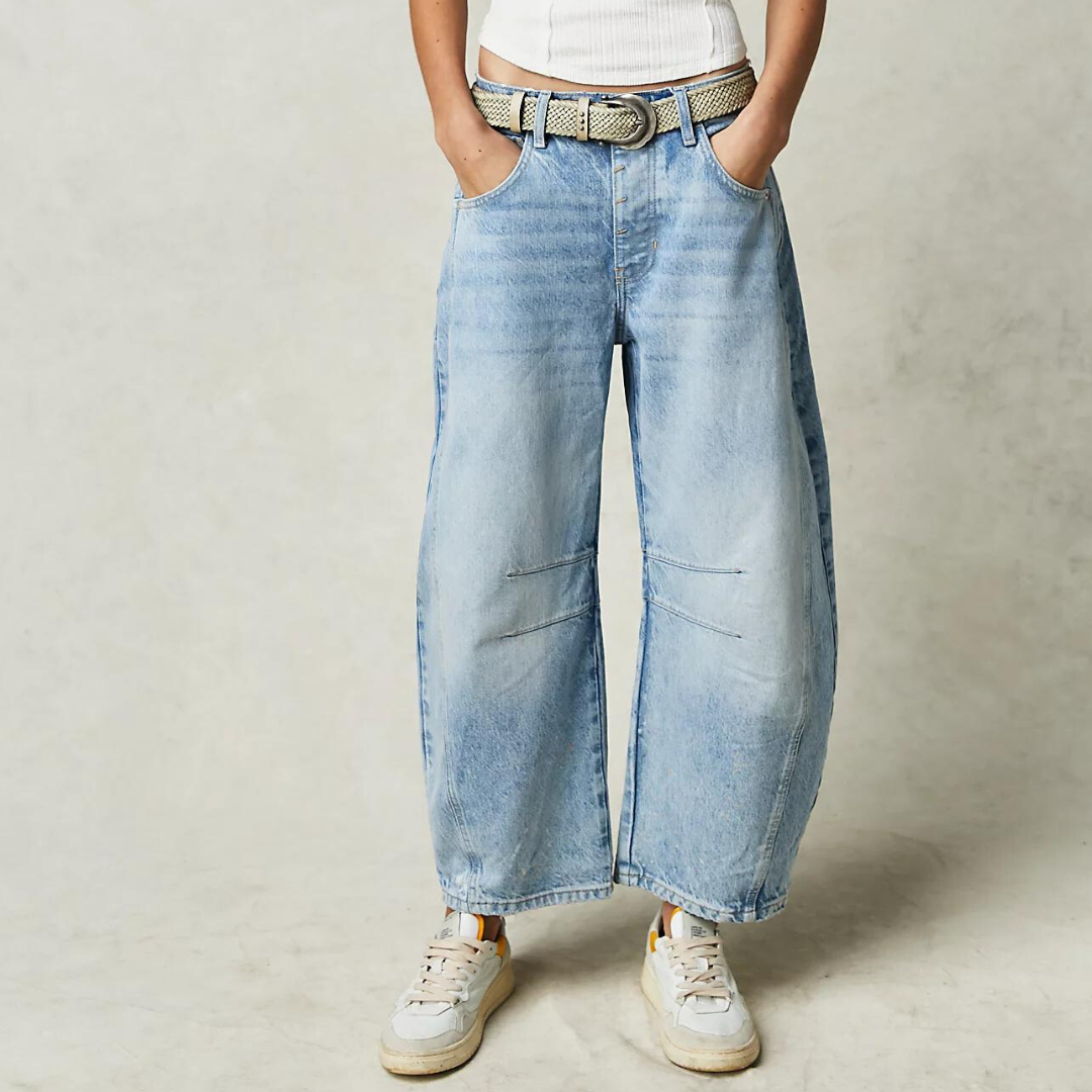 Straight Leg Jeans voor Dames – Losse Pasvorm, Tijdloze Look
