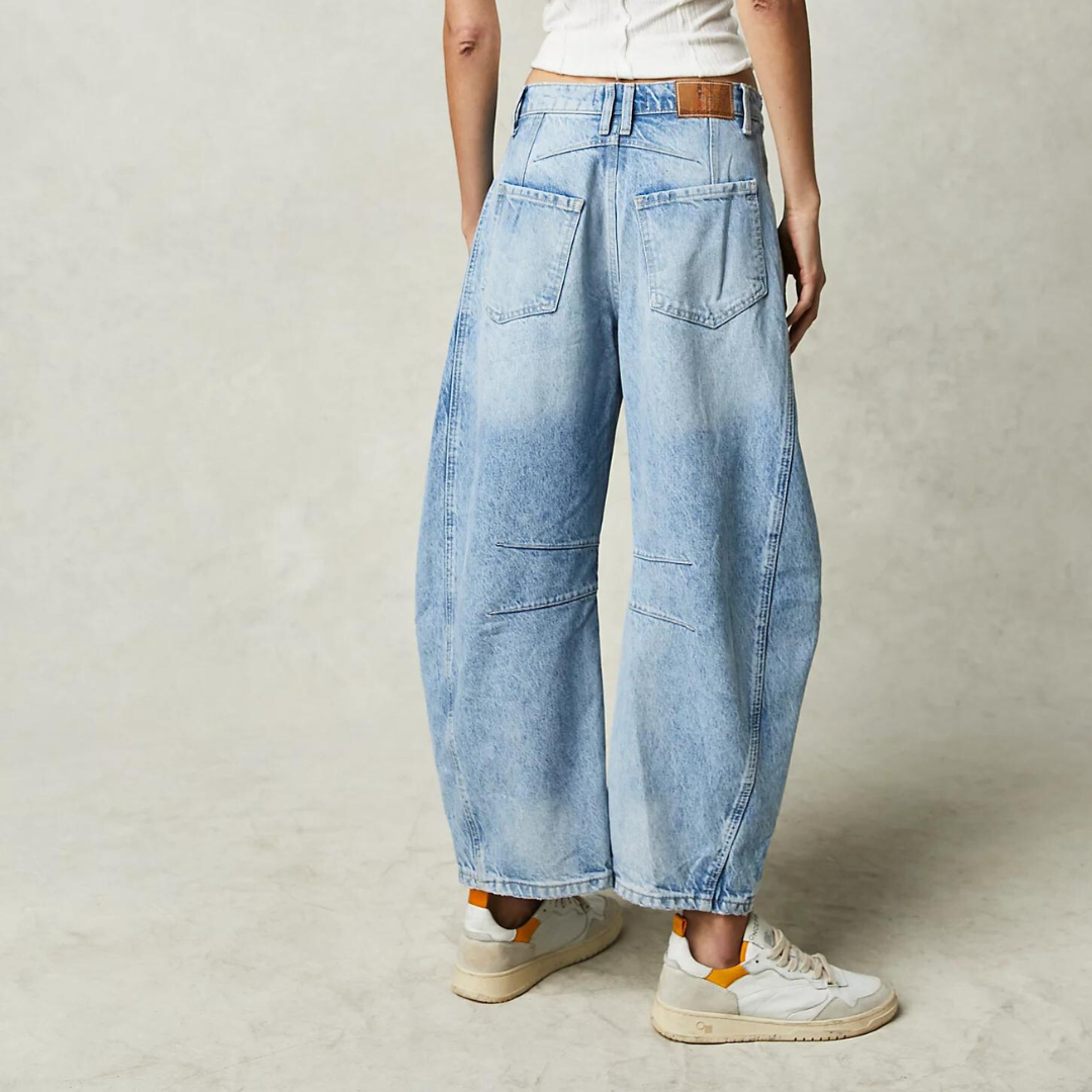 Straight Leg Jeans voor Dames – Losse Pasvorm, Tijdloze Look