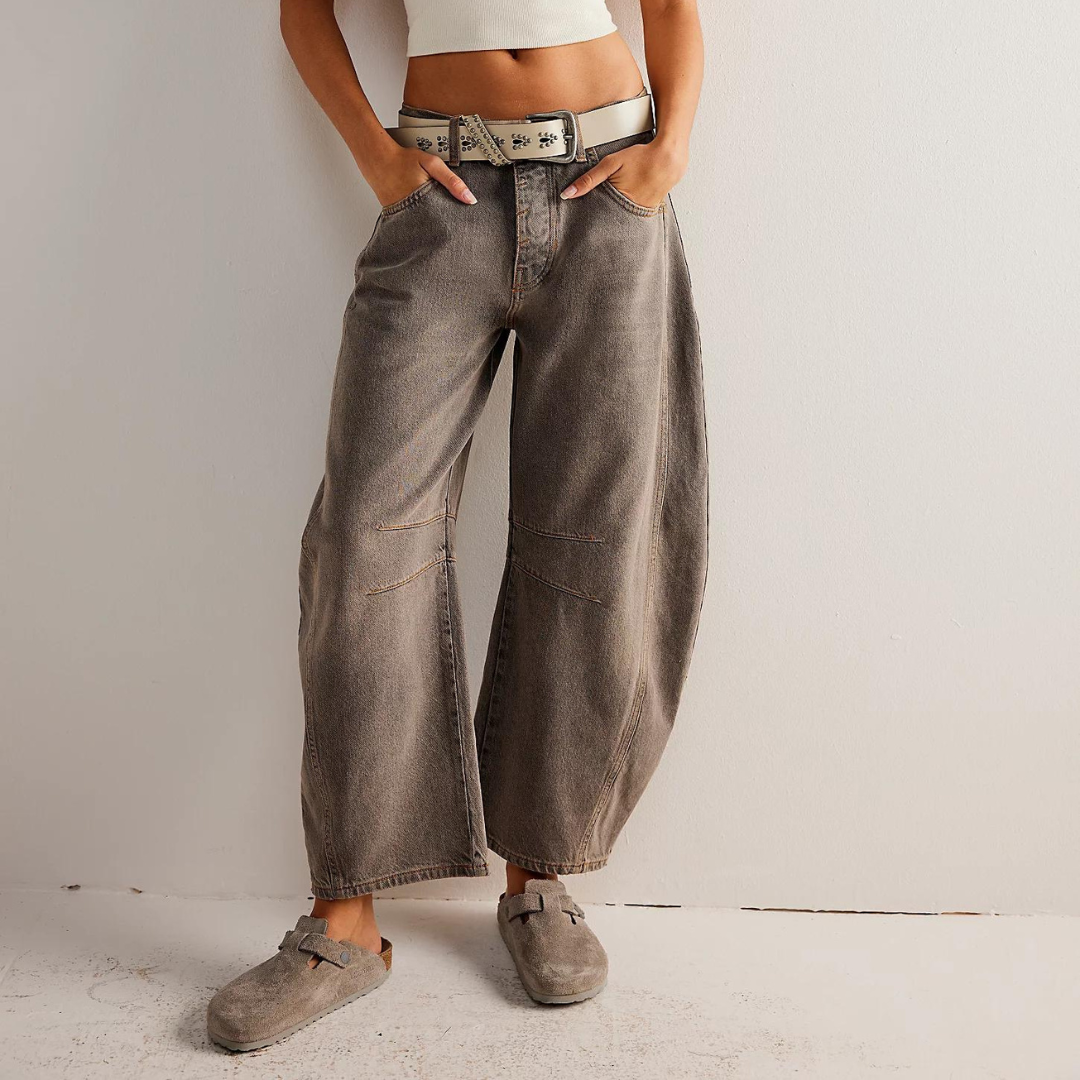 Straight Leg Jeans voor Dames – Losse Pasvorm, Tijdloze Look