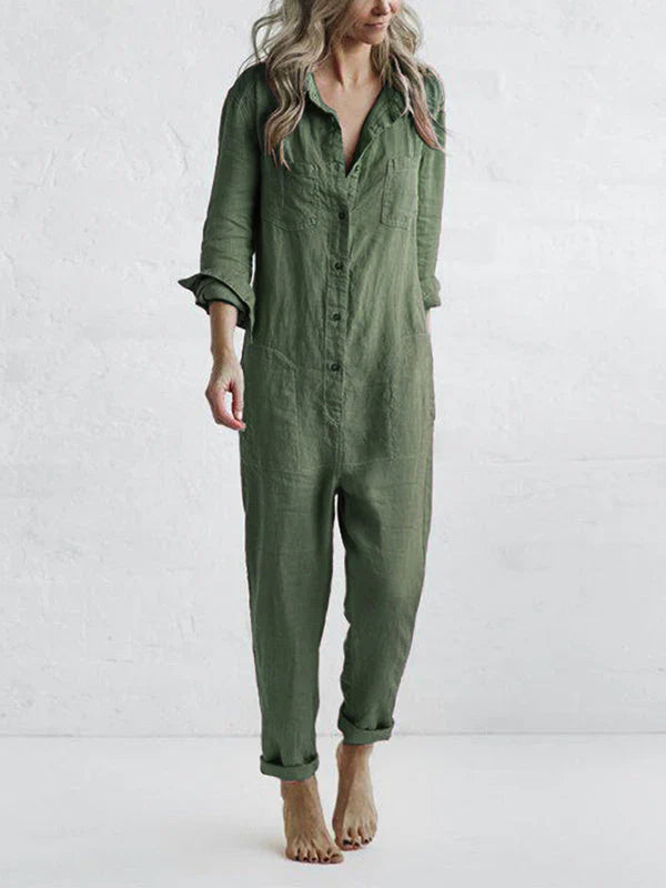 Linnen Jumpsuit voor Dames – Luchtig, Stijlvol & Praktisch