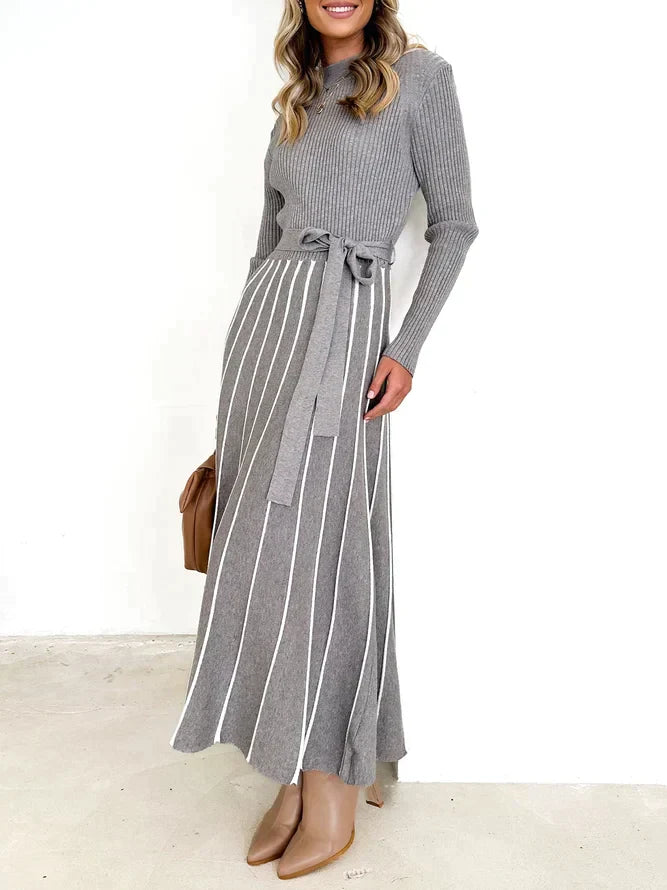 Midi Jurk Dames – Luchtige Zomerjurk met Lange Mouwen