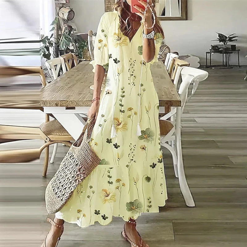 Zomerse Maxi Jurk – Licht, Luchtig en Stijlvol