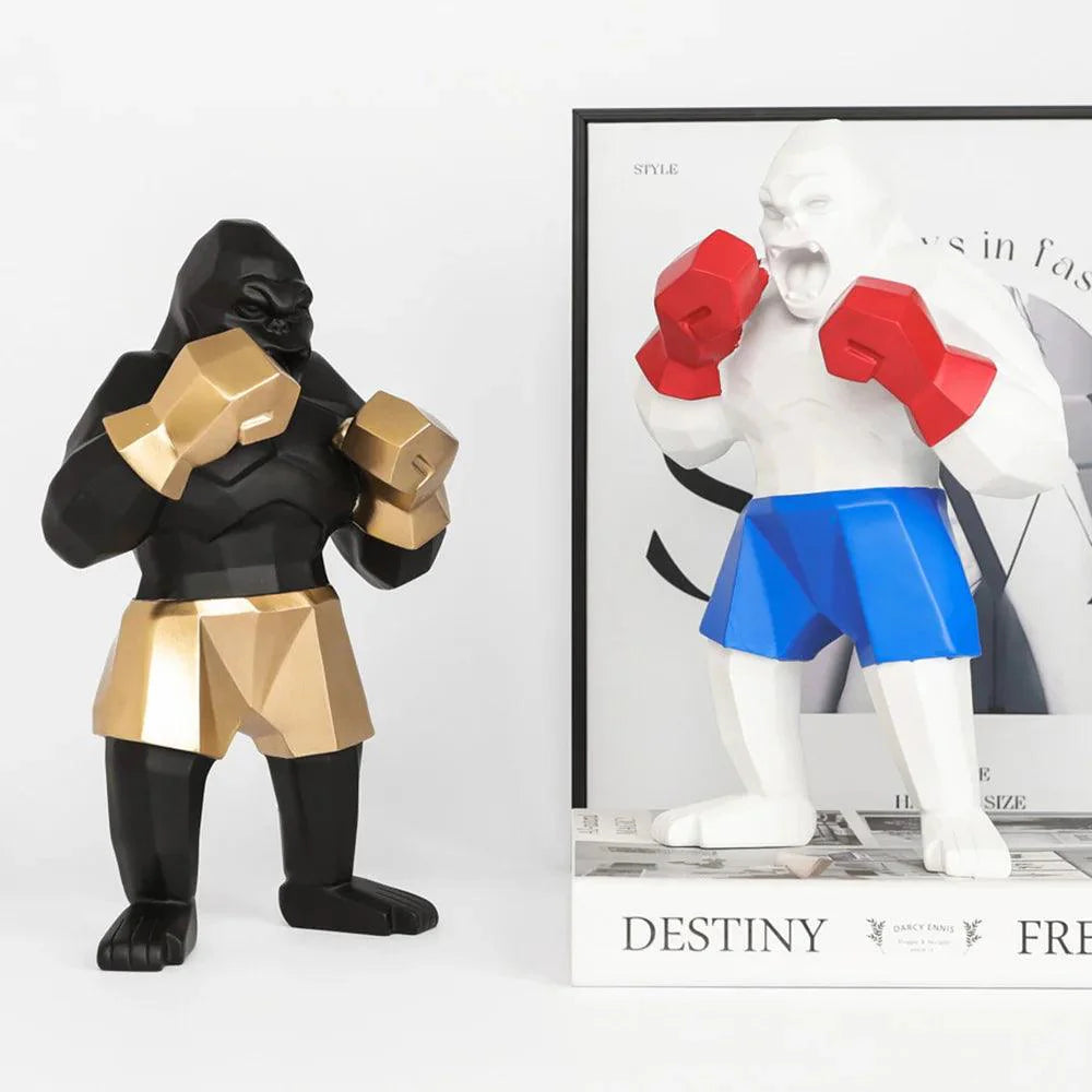Geometrisch Beeld van een Gorilla – Modern Decoratief Accent