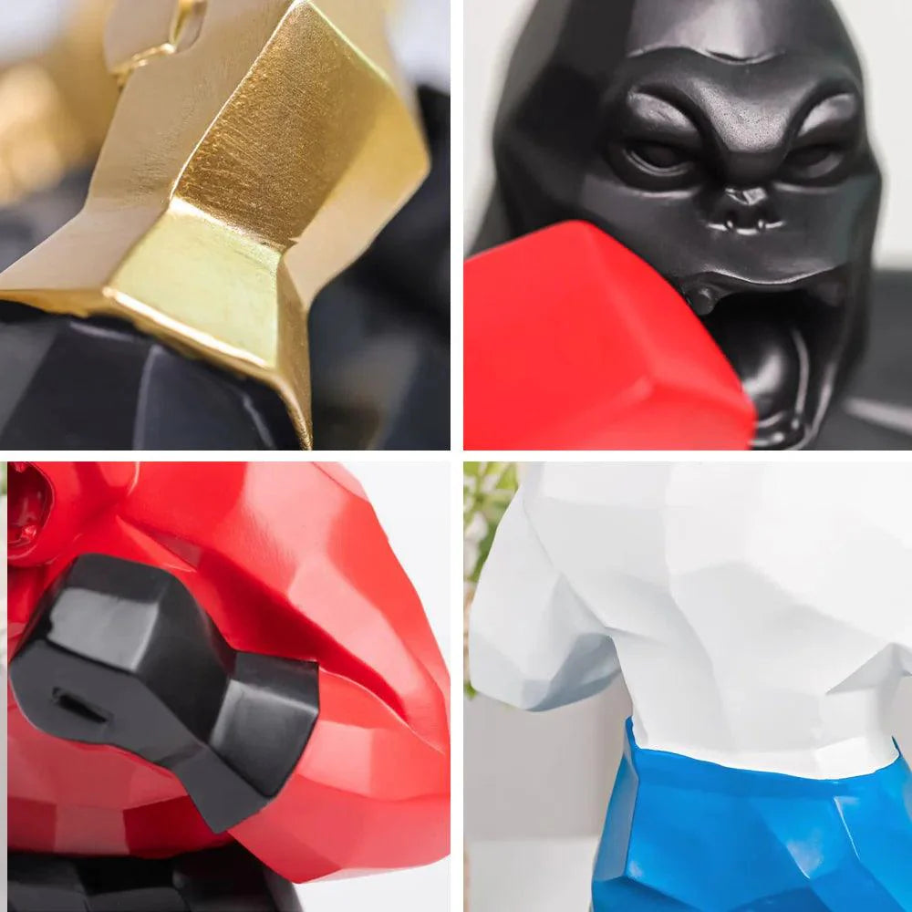 Geometrisch Beeld van een Gorilla – Modern Decoratief Accent