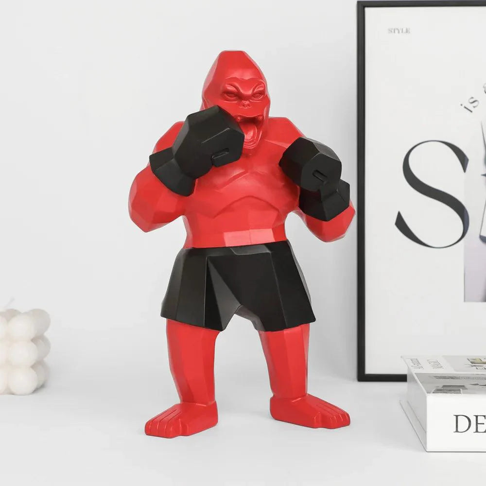 Geometrisch Beeld van een Gorilla – Modern Decoratief Accent