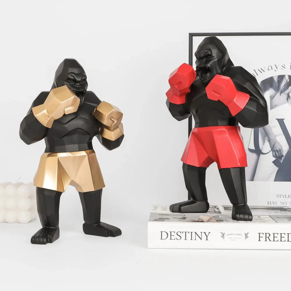 Geometrisch Beeld van een Gorilla – Modern Decoratief Accent