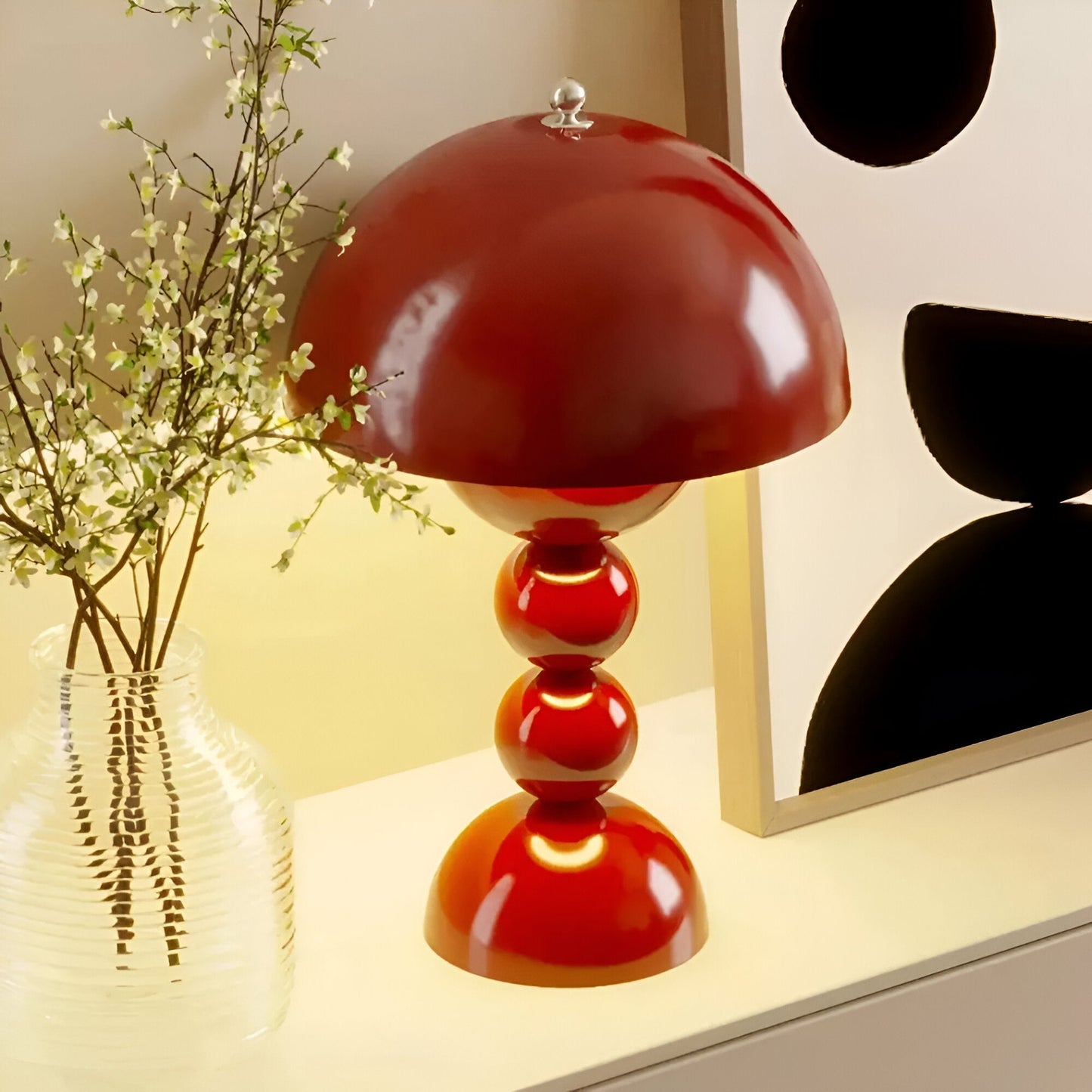 Moderne LED Tafellamp – Draadloos, Draagbaar & Oplaadbaar