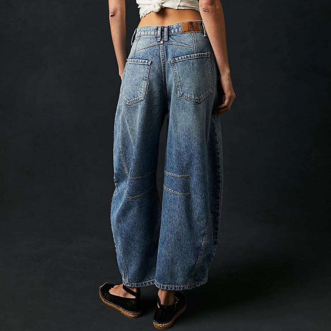 Straight Leg Jeans voor Dames – Losse Pasvorm, Tijdloze Look
