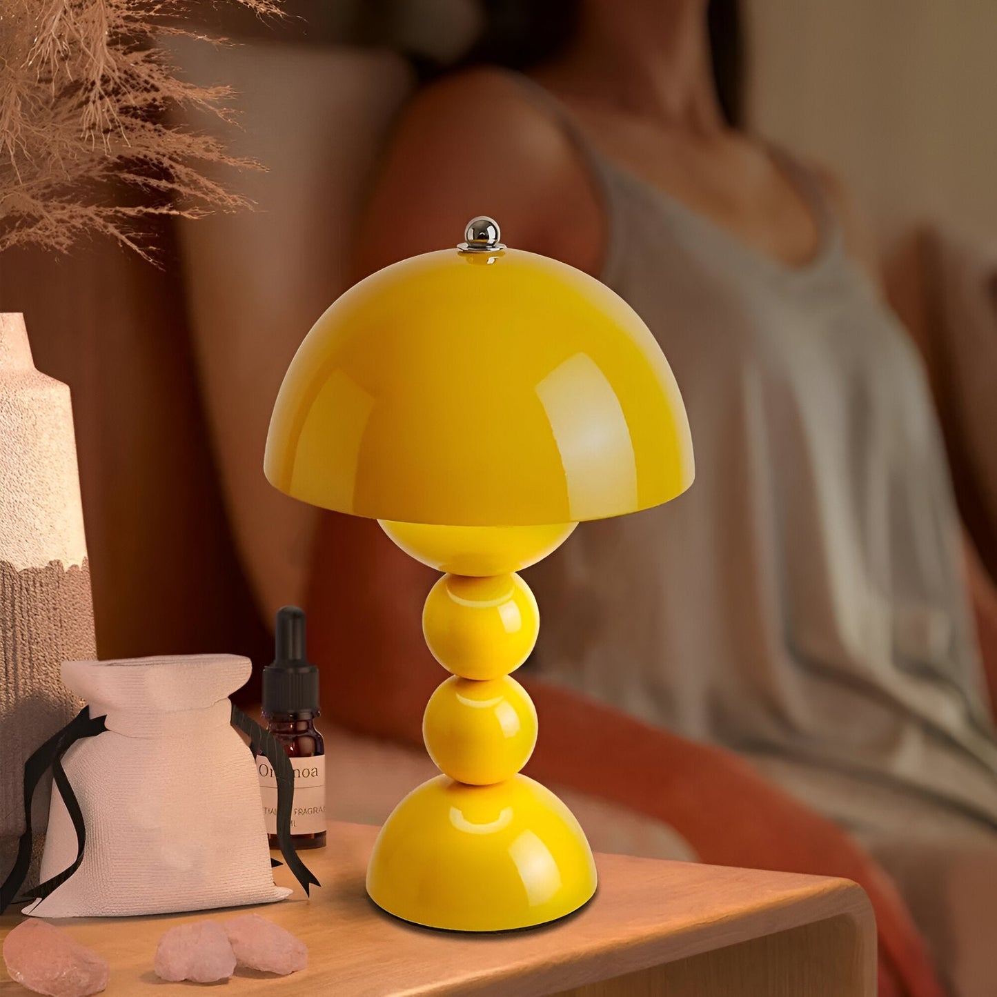 Moderne LED Tafellamp – Draadloos, Draagbaar & Oplaadbaar
