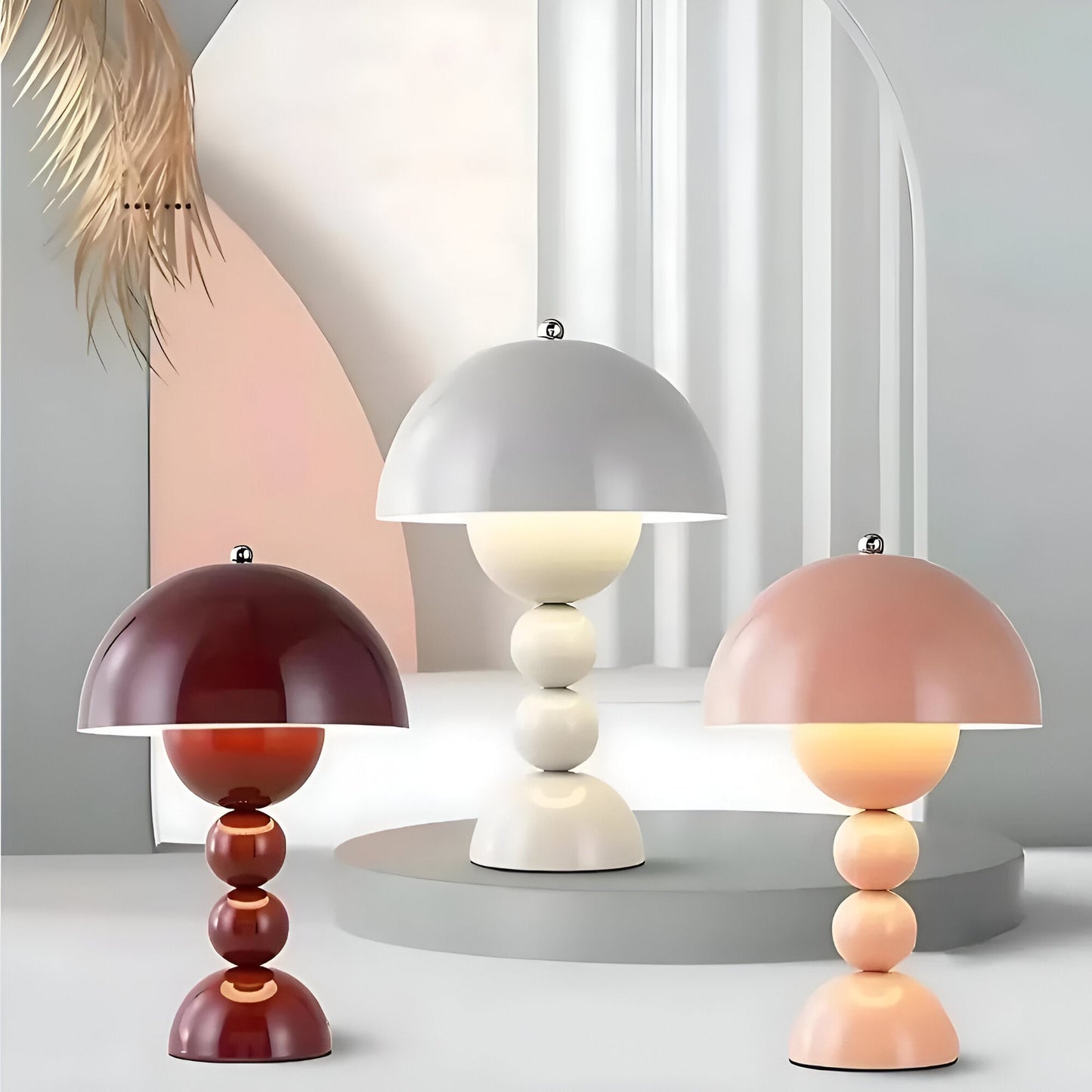 Moderne LED Tafellamp – Draadloos, Draagbaar & Oplaadbaar