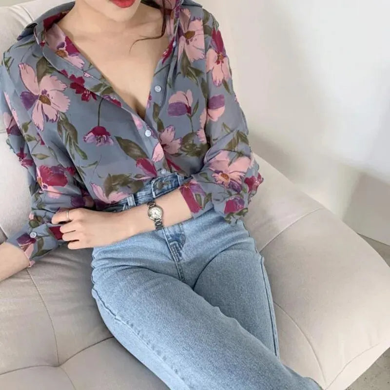 Luchtige Chiffon Zomerblouse Dames