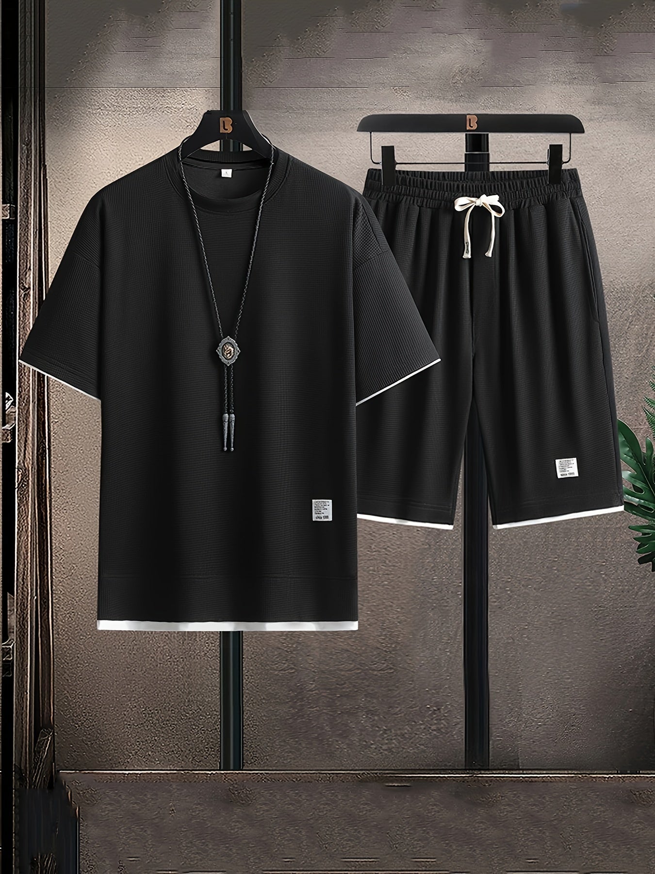 Moderne ademende heren zomerset – T-shirt & shorts
