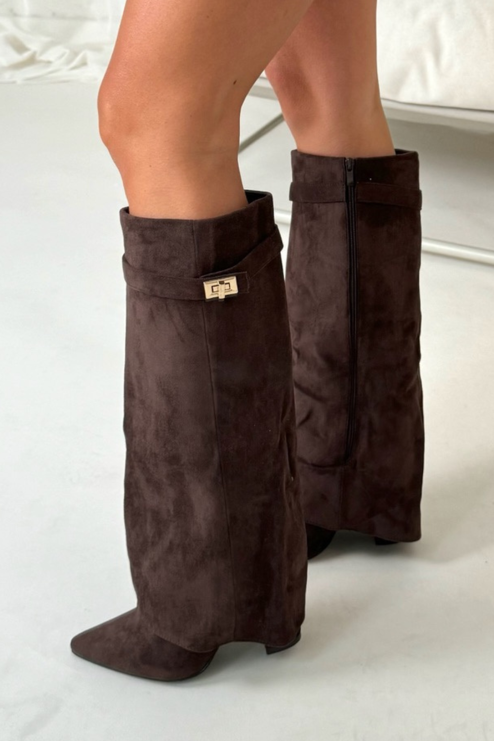 Luxe Hoge Laarzen met Flap