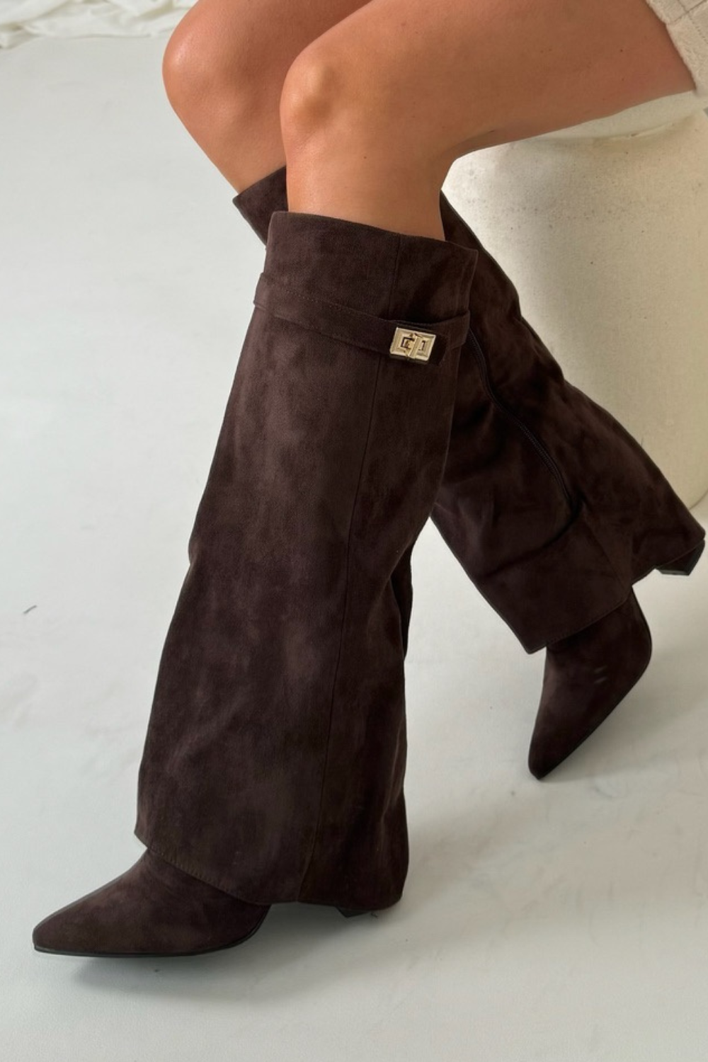 Luxe Hoge Laarzen met Flap
