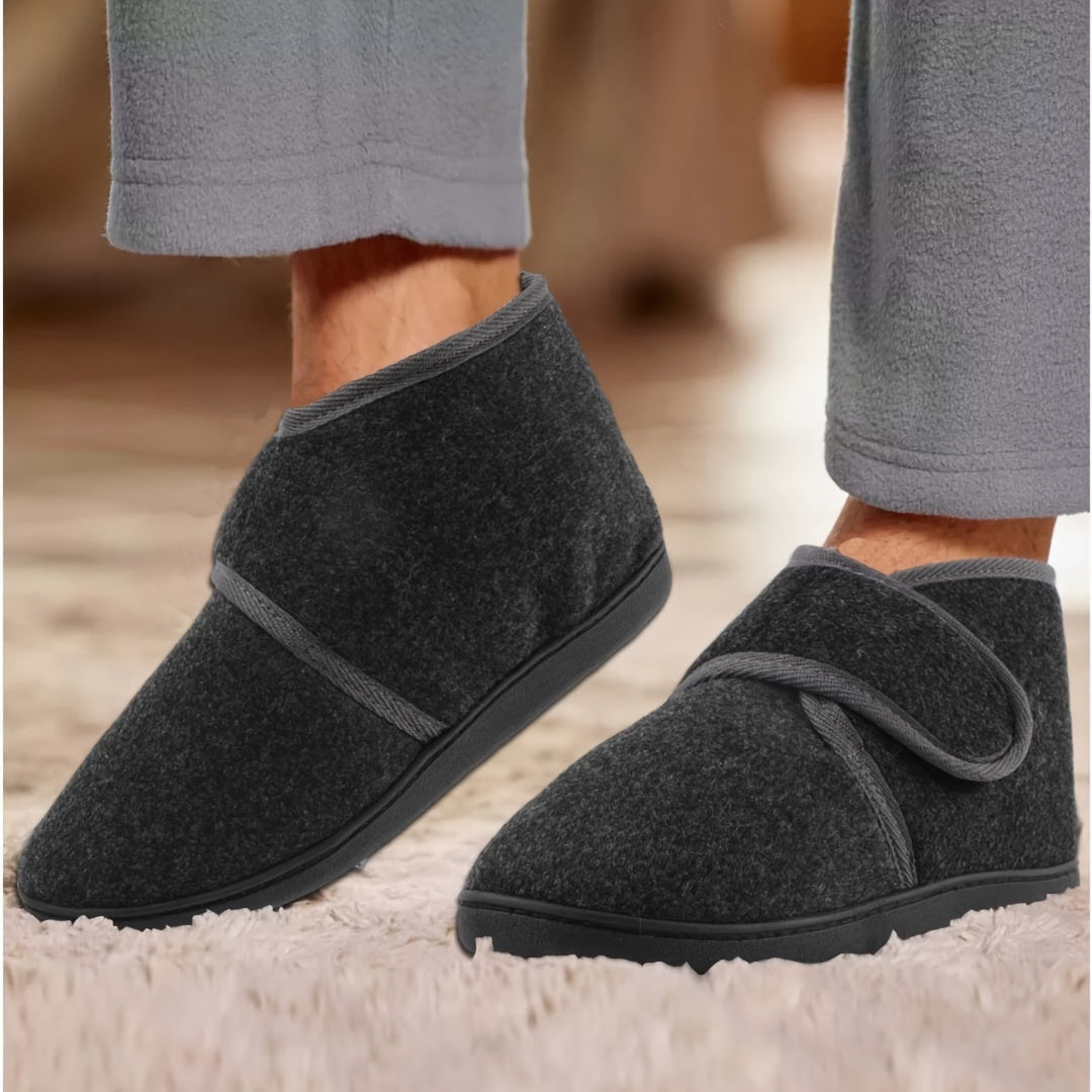 Comfortabele heren pantoffels met klittenbandsluiting