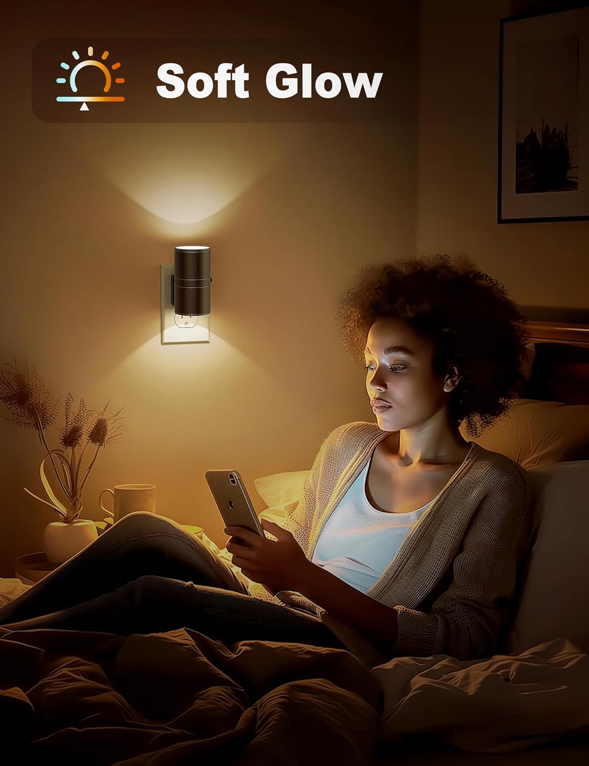 LED Nachtlamp met Schemersensor – Dimbaar & Energiezuinig