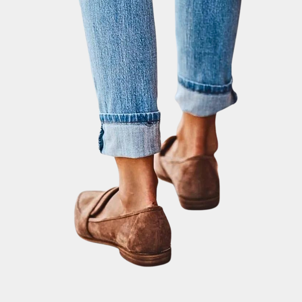 Luxe Dames Instappers in Suèdelook – Comfortabele & Tijdloze Loafers