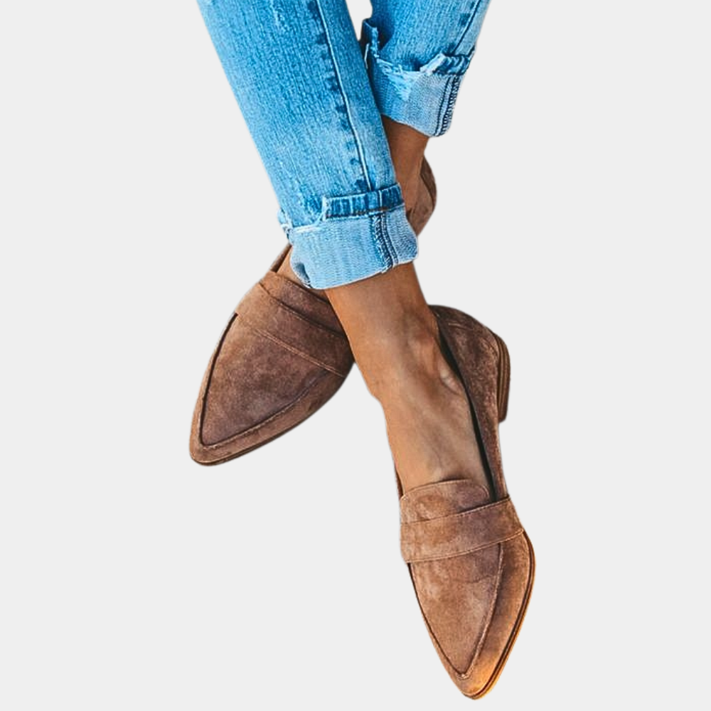 Luxe Dames Instappers in Suèdelook – Comfortabele & Tijdloze Loafers