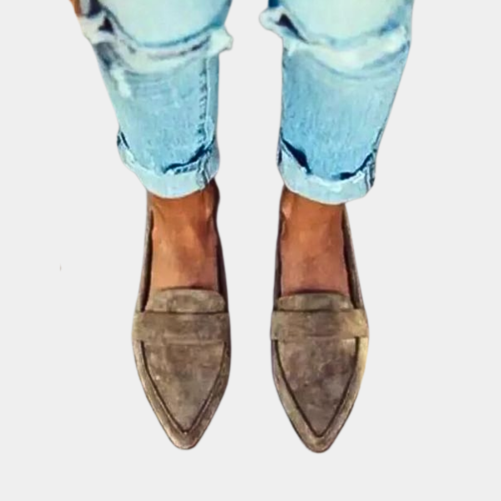 Luxe Dames Instappers in Suèdelook – Comfortabele & Tijdloze Loafers