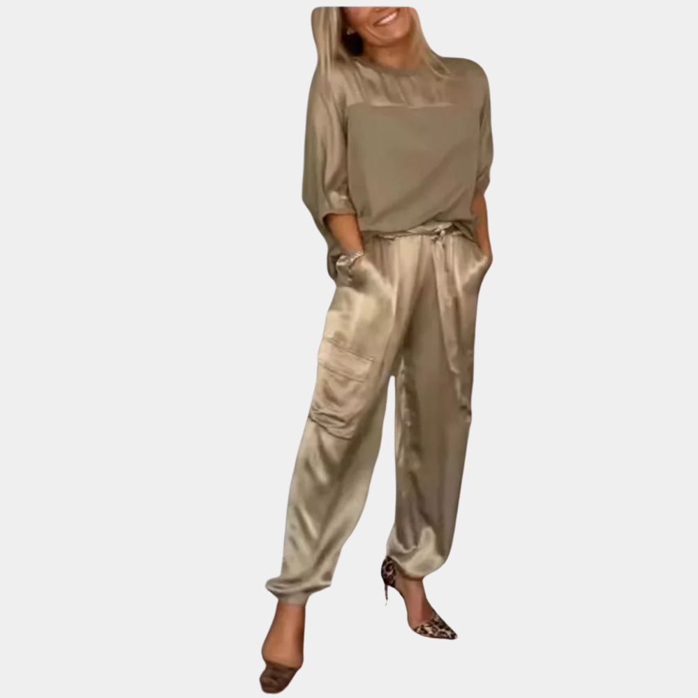 Zomerse tweedelige Dames Set – Trui & Broek