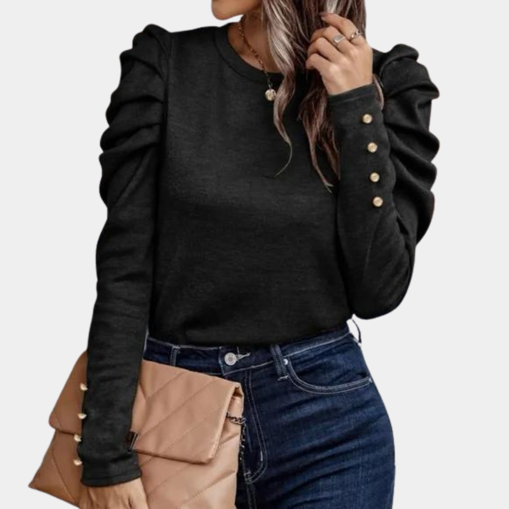 Damesblouse met Pofmouwen