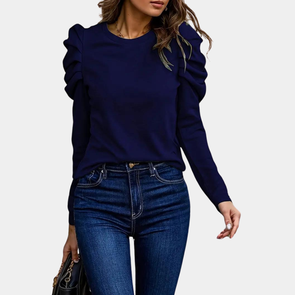 Damesblouse met Pofmouwen