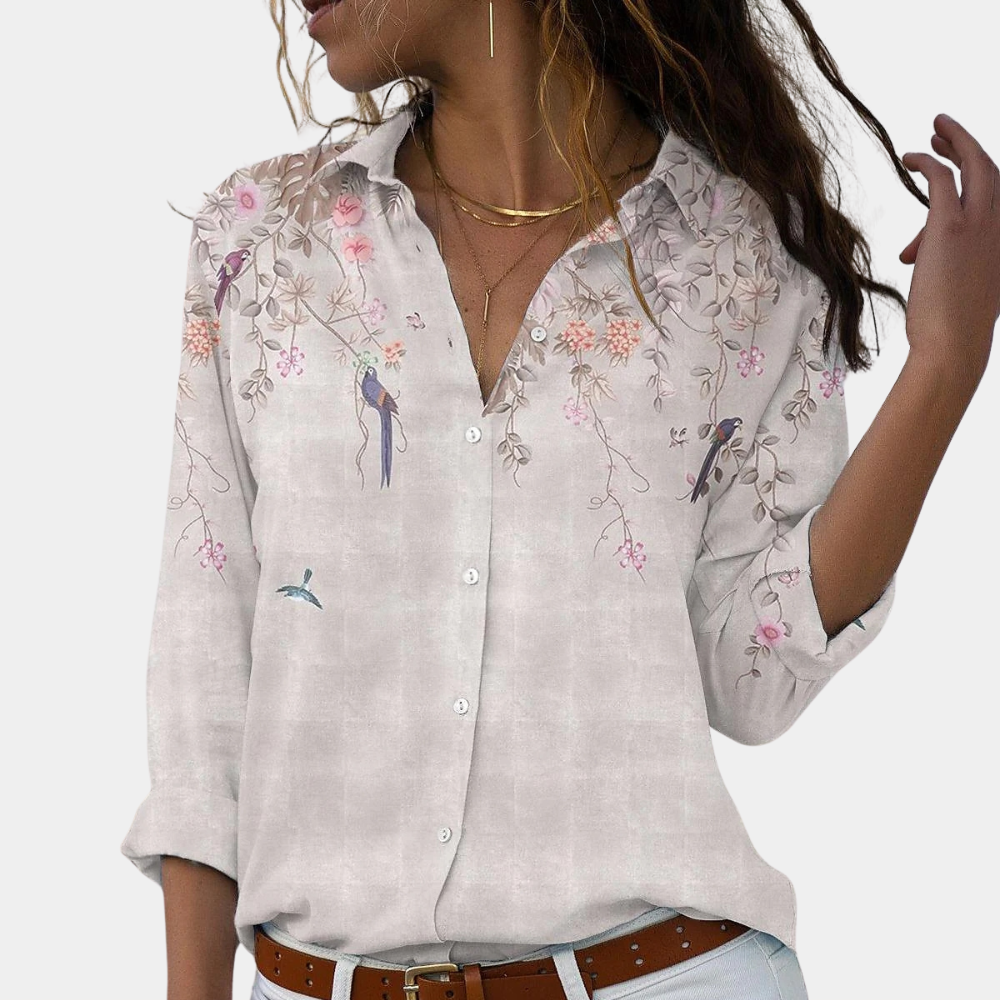 Luchtige Damesblouse met Bloemenprint