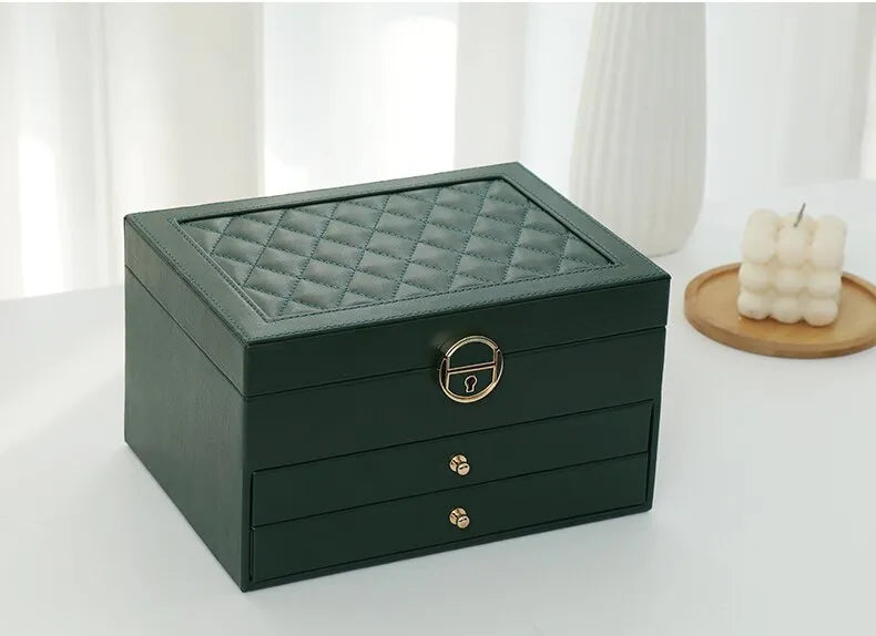 Luxe Sieradendoos met Meerdere Lagen – Voor Dames, Reizen & Opbergen