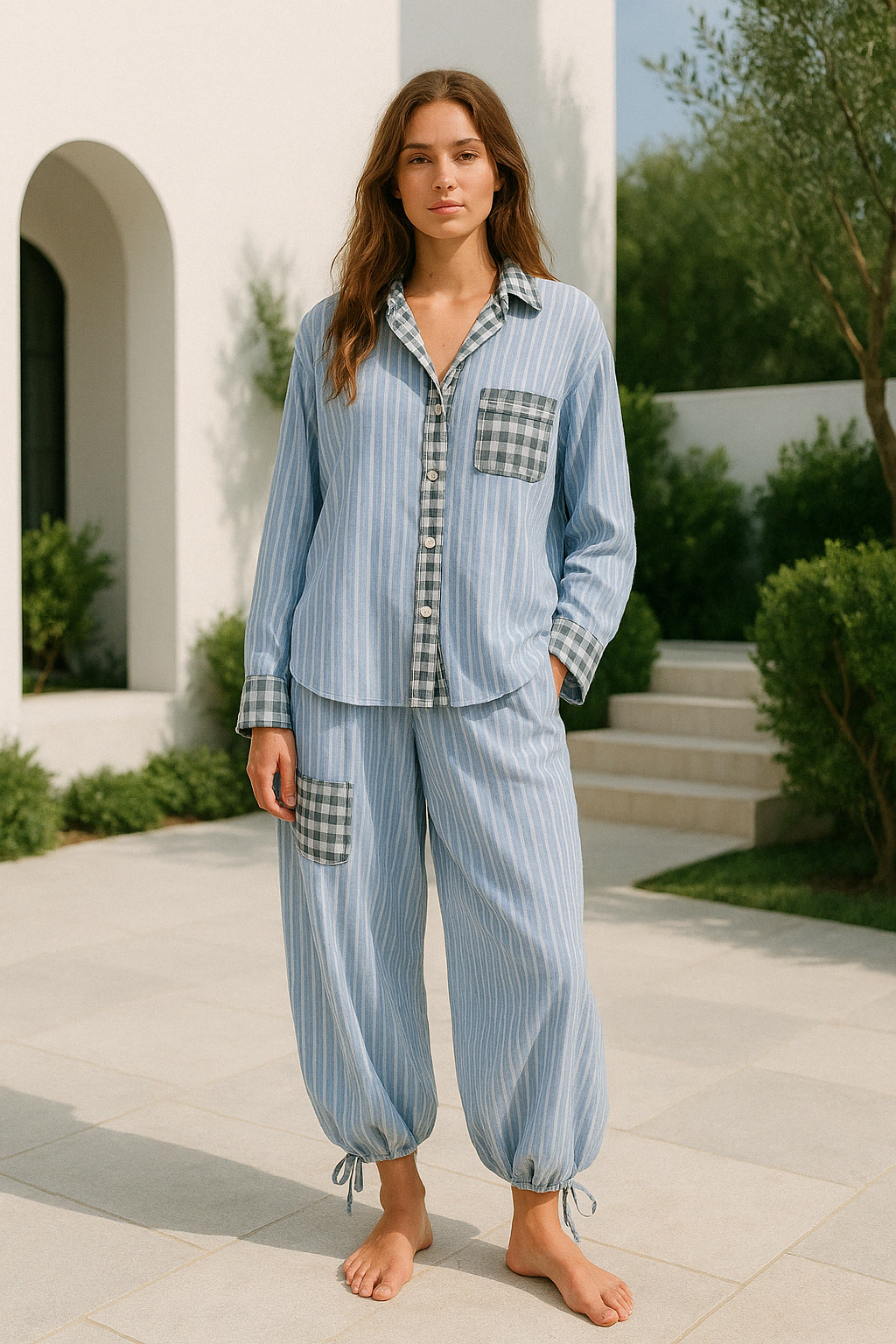 Dames Pyjama Set – Zacht & Comfortabel