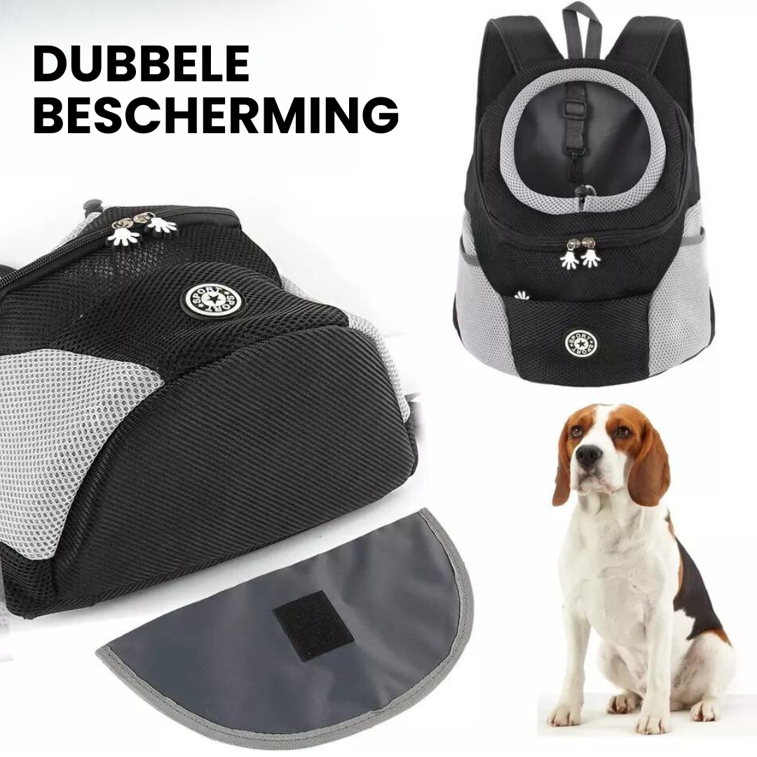 Avontuurlijke Draagtas voor Kleine Honden – Zwart en Comfortabel