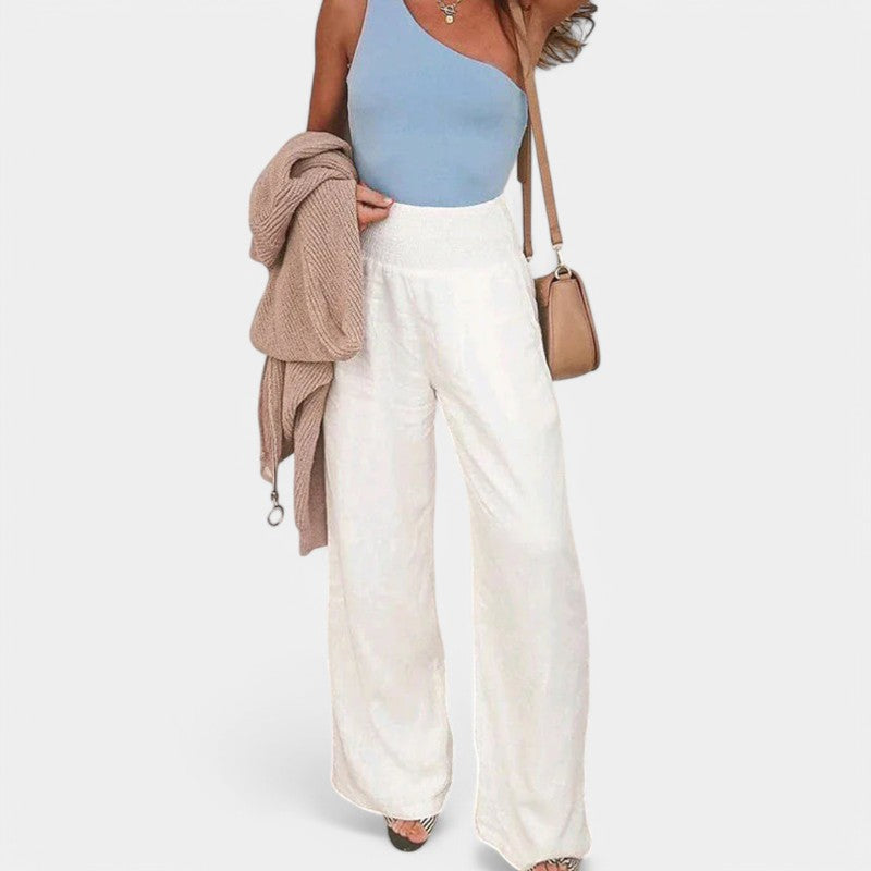 Zomerse Linnen Broek Dames – Ademend, Licht & Flatterend