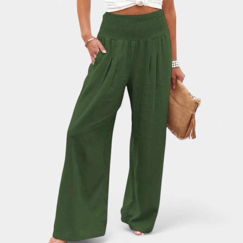 Zomerse Linnen Broek Dames – Ademend, Licht & Flatterend