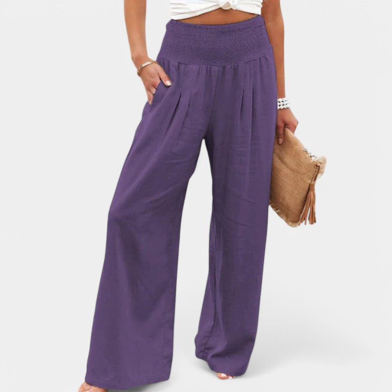 Zomerse Linnen Broek Dames – Ademend, Licht & Flatterend