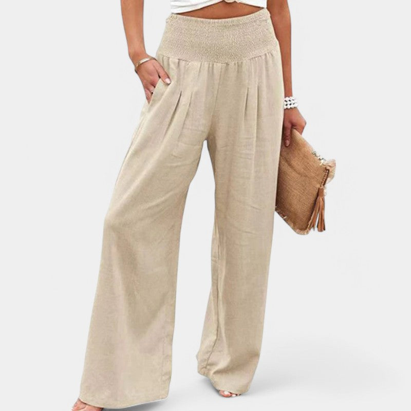 Zomerse Linnen Broek Dames – Ademend, Licht & Flatterend