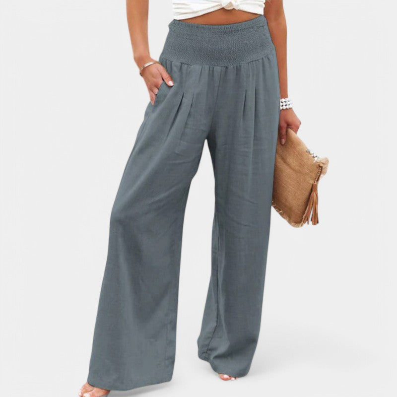 Zomerse Linnen Broek Dames – Ademend, Licht & Flatterend