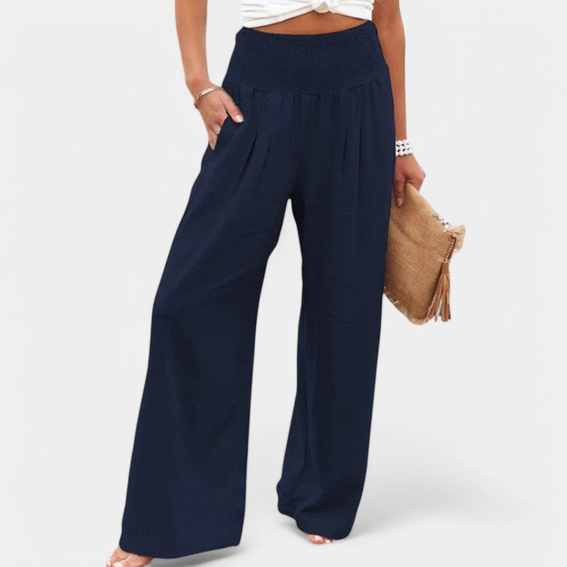 Zomerse Linnen Broek Dames – Ademend, Licht & Flatterend