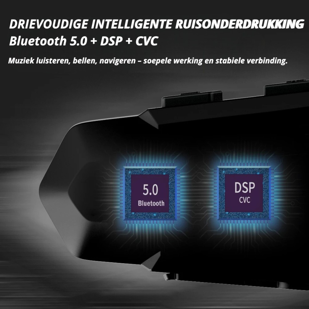 Bluetooth Intercom Headset voor Motorhelm