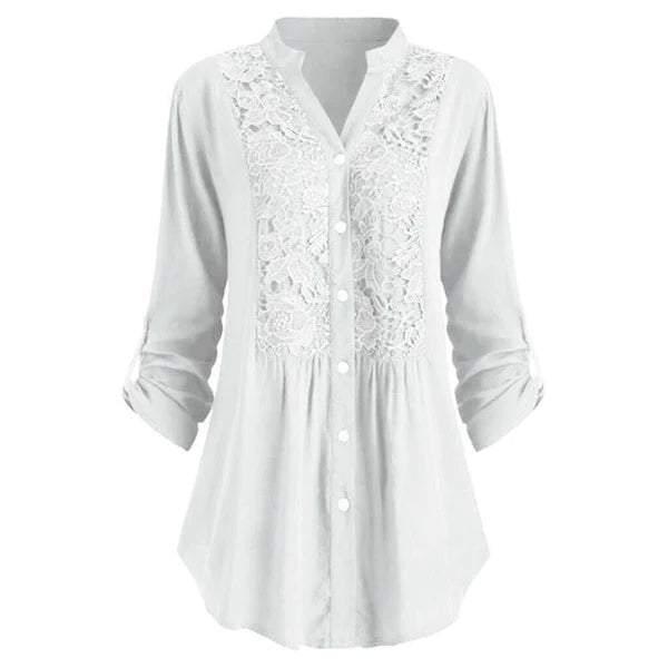Luchtige Damesblouse – Pofmouwen & Perfect voor de Zomer
