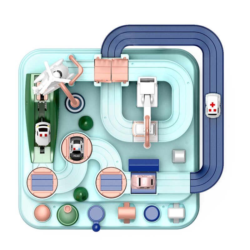 Mechanische Racebaan met Educatief Auto Speelgoed en Accessoires