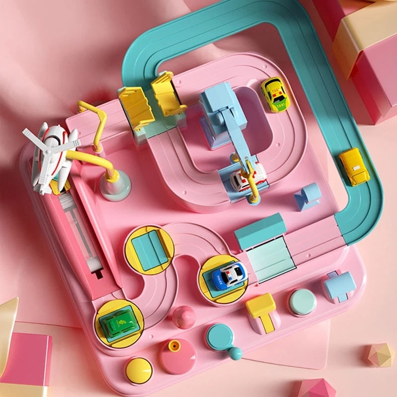 Mechanische Racebaan met Educatief Auto Speelgoed en Accessoires