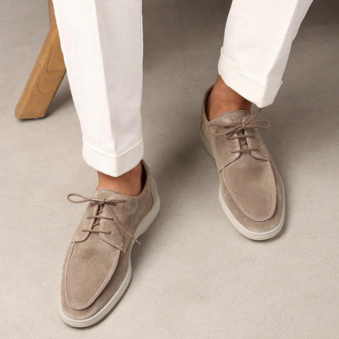 Heren Suède Veterschoenen – Tijdloos, Comfortabel & Verfijnd