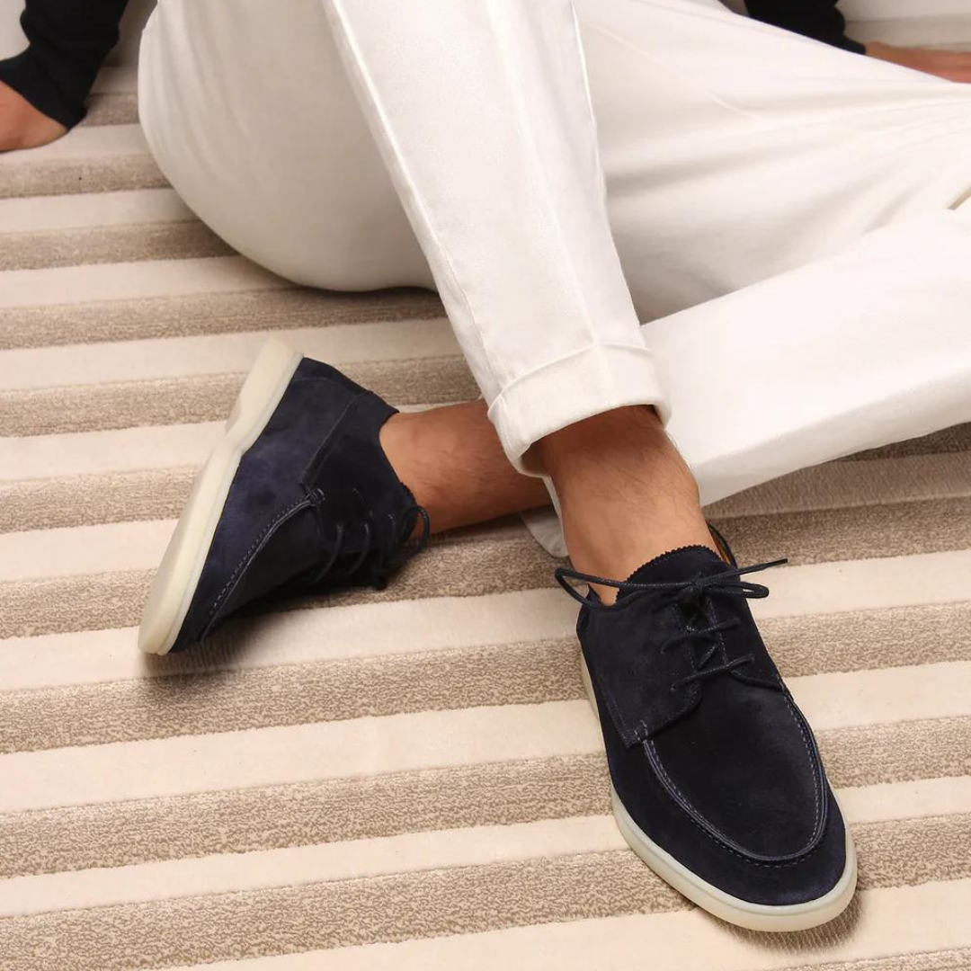 Heren Suède Veterschoenen – Tijdloos, Comfortabel & Verfijnd