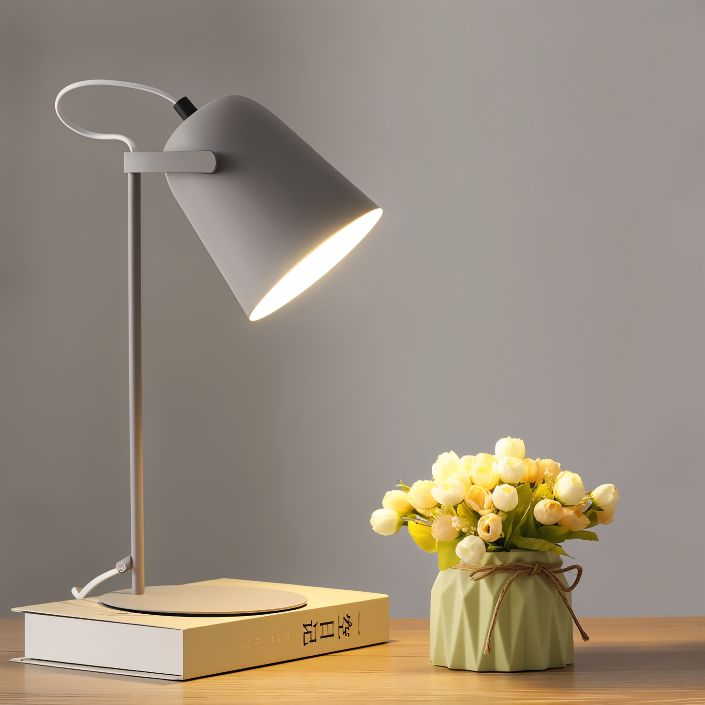 Scandinavische Gele Tafellamp – Minimalistisch Design