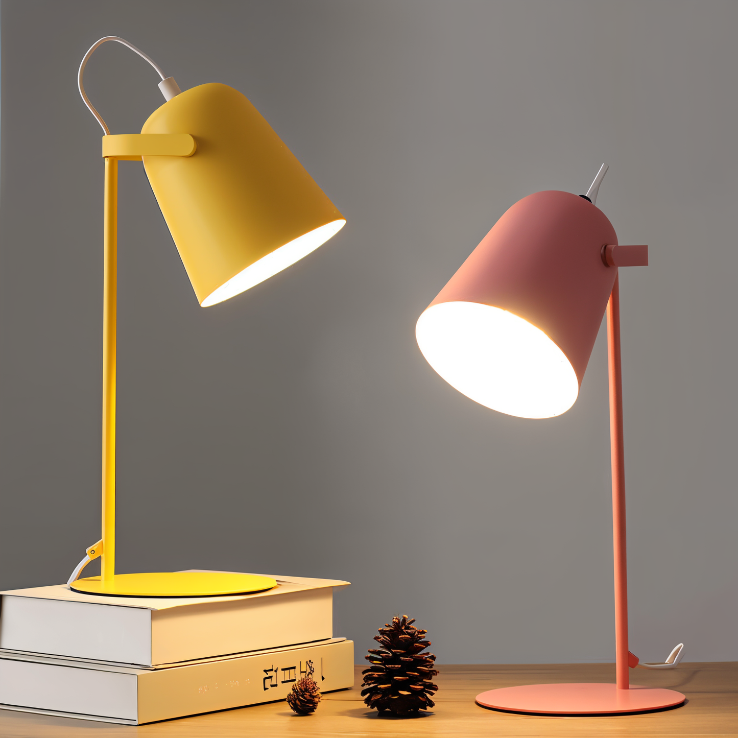Scandinavische Gele Tafellamp – Minimalistisch Design