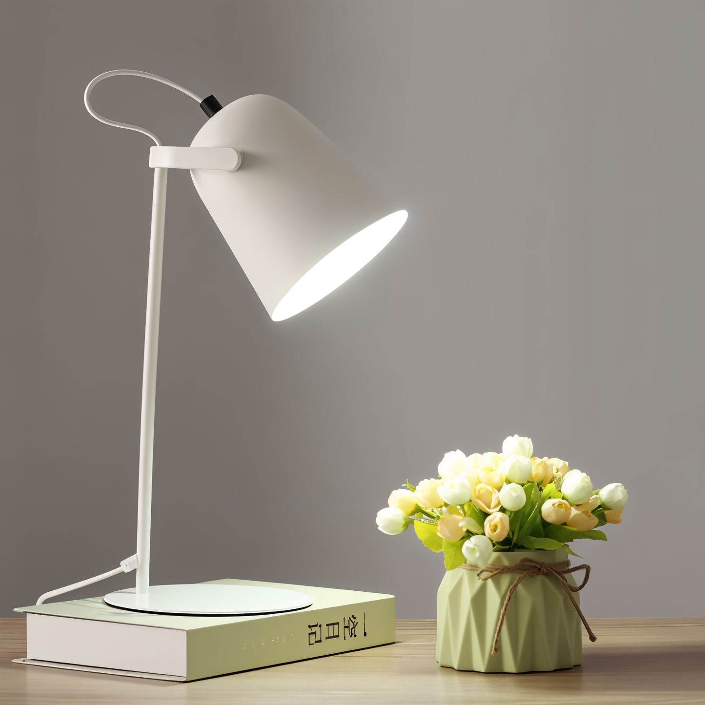 Scandinavische Gele Tafellamp – Minimalistisch Design
