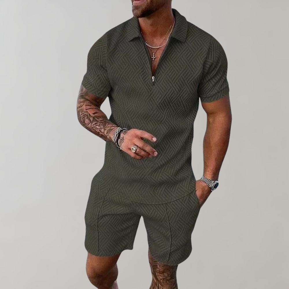 Zomerset voor Heren – Polo Shirt & Korte Broek in Eén Stijlvolle Combinatie