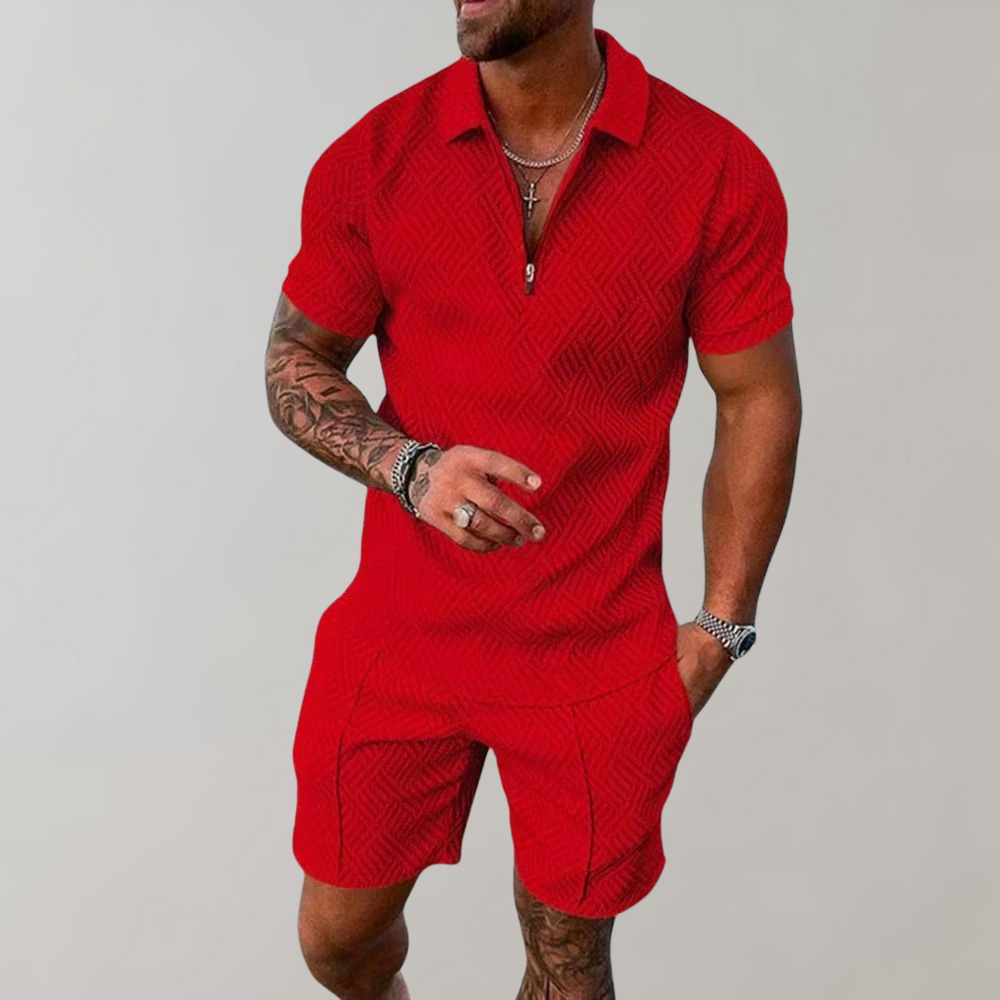 Zomerset voor Heren – Polo Shirt & Korte Broek in Eén Stijlvolle Combinatie
